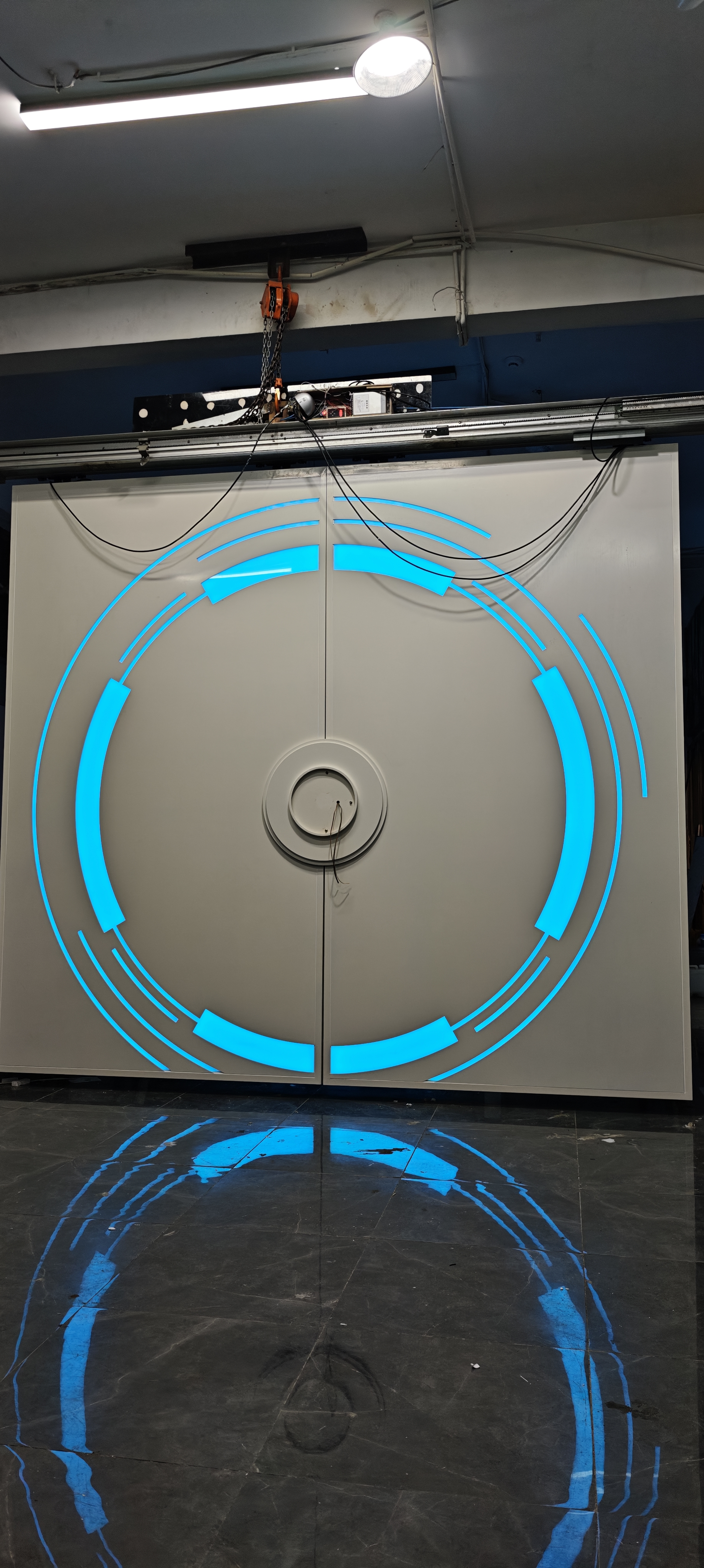 清吧触控发光掌纹门 创意科技门