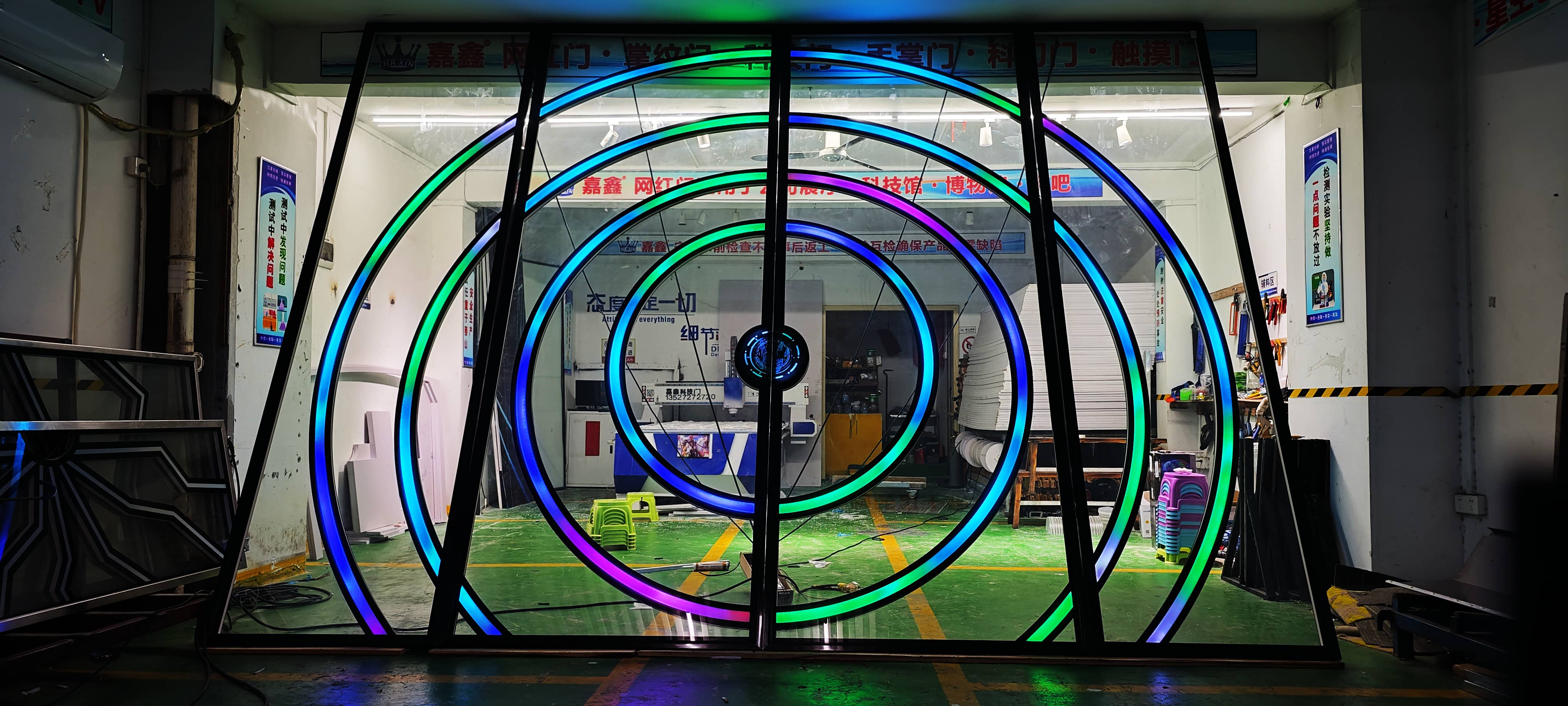 触控分离自动门 清吧传送平开门