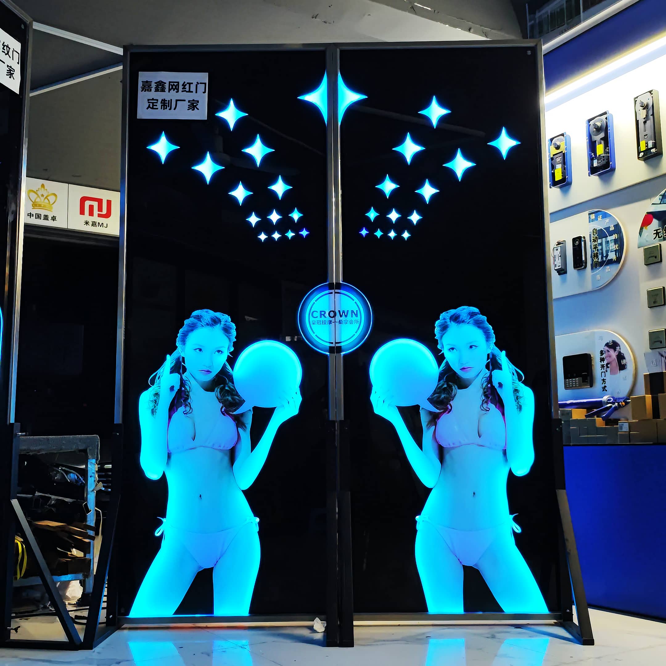 数字科技展厅自动门制作