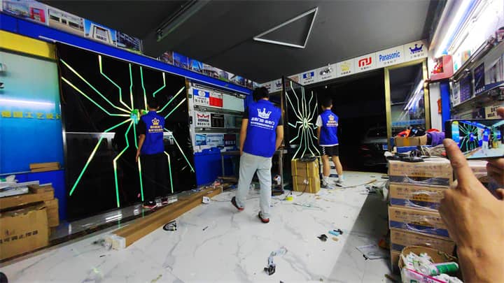 网红手掌解锁门