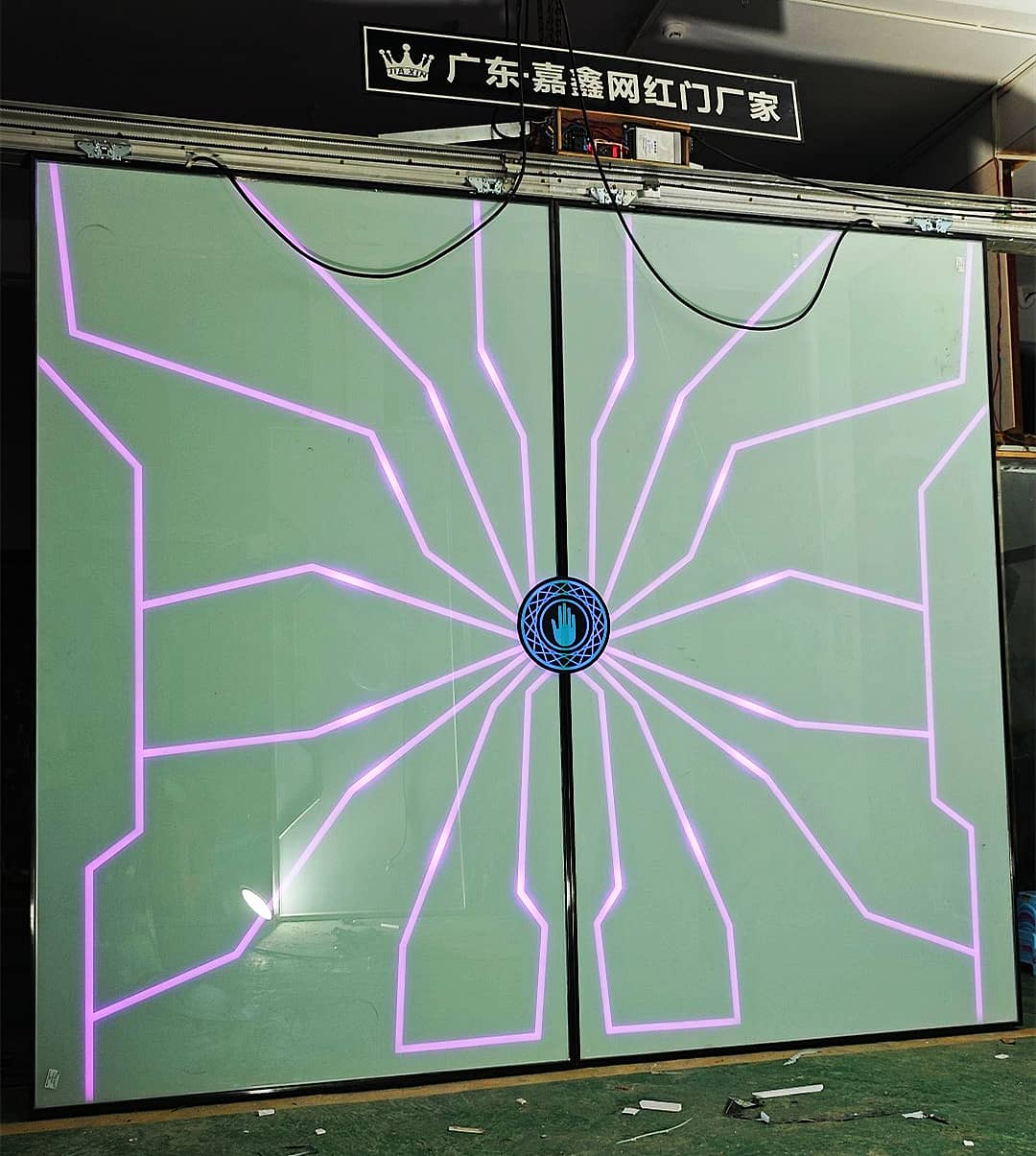 炫酷感应网红门 单透千层镀锌板