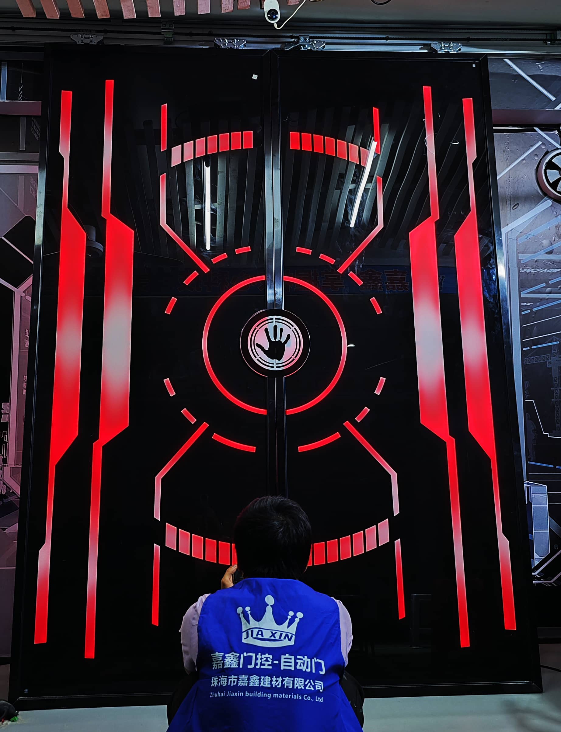 音乐清吧网红激光对开门