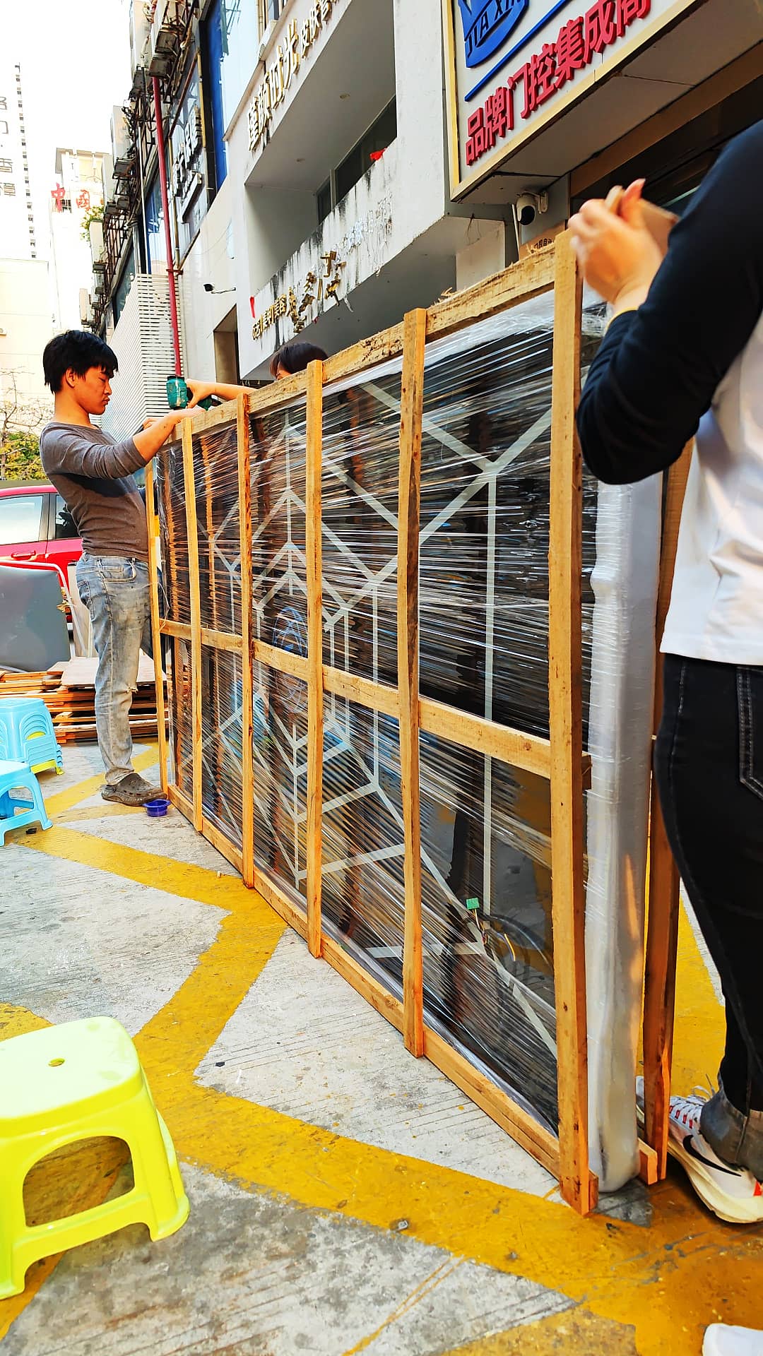 游乐园网红灯光隐形门