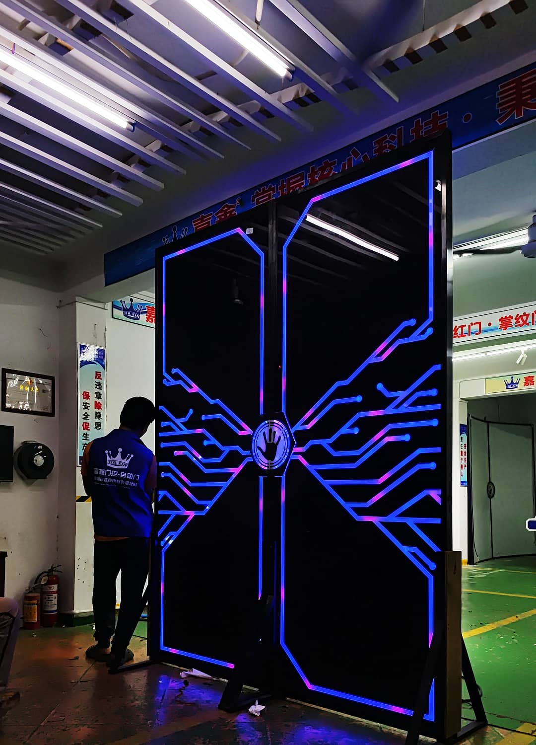 掌纹触摸网红门